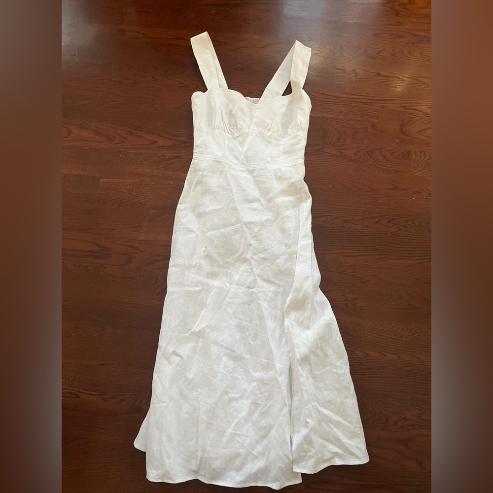 NWT Reformation Seaside Linen Midi Dress